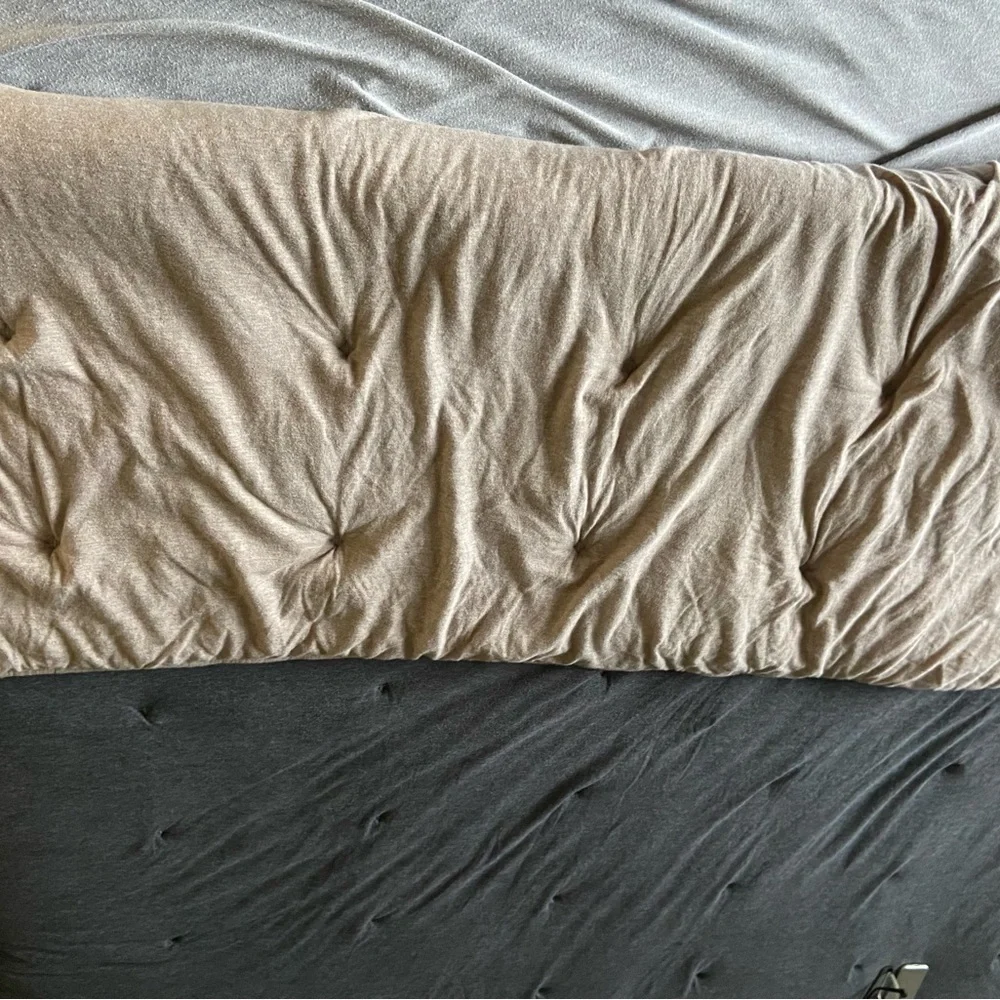 West Elm Mocha and Dark Charcoal Reversible Comforter Quilt Full/Queen